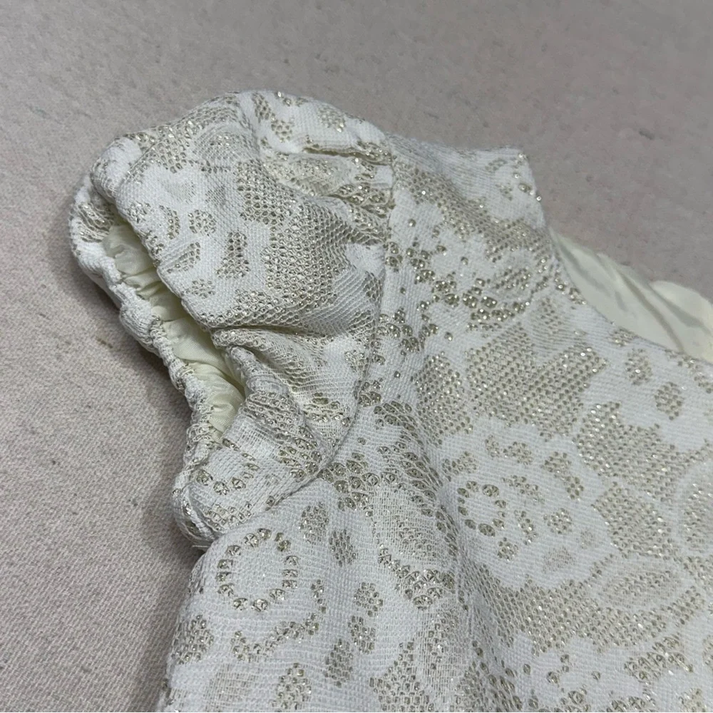 Cream/Ivory Girls Formal Dress - Size 3T - Lace - Tulle - Glitter